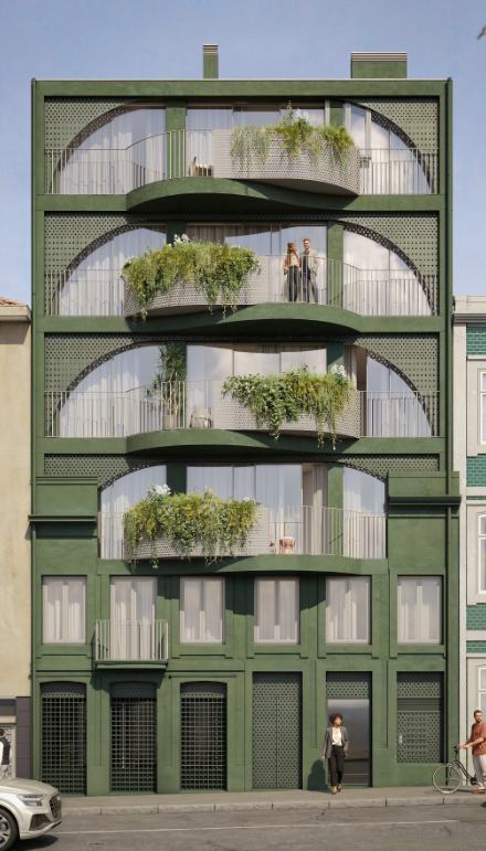 Leaflight Building in Porto, Portugal